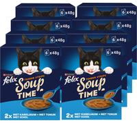 Felix [Peut être servie réfrigérée pour l’été] Soupe aux émincés Sélection de poissons 48 x 48 g