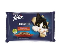 Felix Purina Fantastic Nourriture Humide pour Chat Adulte Lot de 12 sachets de 85 g