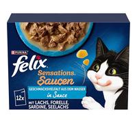 FELIX Sensations Lot de 6 boîtes de 12 sachets de 85 g de Nourriture Humide pour Chat