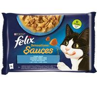FELIX Sensations Saveurs de poisson en sauce morue et sardines 4x85g