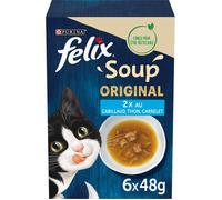 Felix Soup Sélection de Poissons 48g - Soupes en sachets pour chat adulte
