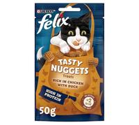FELIX Tasty Nuggets Friandises pour chat adulte avec poulet et canard 50 g