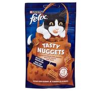 FELIX Tasty Nuggets Snack pour Chat Adulte avec Poulet et Canard 8 boîtes de 50 g