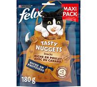FELIX Tasty Nuggets | Tous Stades de Vie| Friandises Pour Chat |Poulet avec du Canard| 180 g