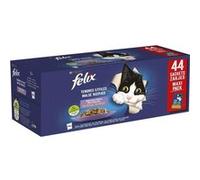 FELIX Tendres Effiles en Gelee Viandes-Poissons - 44 x 85 g - Sachets fraicheur pour chat adulte G