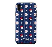 Felix The Cat Baseball Americana All Over Print Coque pour iPhone XS Max