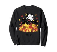 Felix The Cat Fall Leaf Pile Fun Sweatshirt
