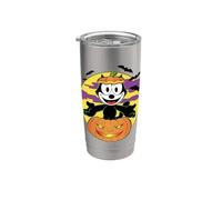 Felix The Cat Jack-O’-Lantern Halloween Gobelet isotherme en acier inoxydable double paroi