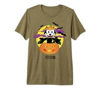 Felix The Cat Jack-O’-Lantern Halloween T-Shirt Haut de Gamme