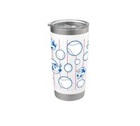 Felix The Cat Pinstripe Baseball All Over Print Gobelet isotherme en acier inoxydable double paroi