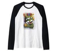 Felix The Cat Spectacular Halloween Comic Book Style Manche Raglan