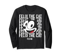 Felix The Cat Trippy Manche Longue, Unisexe pour Adultes, Noir, M