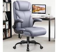 FelixKing Fauteuil de bureau ergonomique, Grand et haut fauteuil de bureau, Chaise de bureau pour ordinateur à accoudoirs rabattables, Chaise de bureau pour bureau à domicile avec fonction de