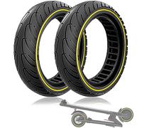 Felixstory 2 Pièce Pneu Solide 8,5 x 2,0 Pouces, Pneu Anti-perforation 50/75-6.1 Pour Ninebot D38E/F65I/F25I，Xiaomi M365/Pro 2/3 Lite/Essential Scooter électrique, Remplacement pour 8 1/2x2, 8.5x2