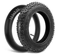 Felixstory Kit Pneu Et Chambre à Air (57-103) 12 1/2x2 1/4 Tout-Terrain, Compatible Avec Pneu D'Origine 12.5x2.25, Adapté Aux Scooters éLectriques Razor Pocket Mod, Currie, Schwinn, Gt, Izip, Ezip