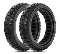 Felixstory Pneu en caoutchouc solide tout-terrain 8,5x2,0 pouces 50/75-6,1, remplacement pour trottinette électrique Gotrax GXL V2/XR/APEX XL, Hiboy S2, Aovopro es80. Noir, 2 pièces