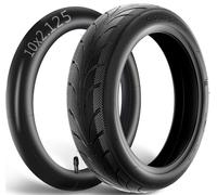 Felixstory Pneu extérieur et chambre à air 10x2.125 Compatible avec les trottinettes électriques Ninebot by Segway F25/ F30/ F40/ F65/ D18W/ D28U/ D38U, Anti-dérapant, Remplacement du pneu d'origine