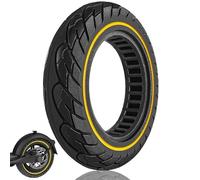 Felixstory Pneu Plein 10x2.125 pouces - Pour Trottinette Électrique Pure Air, SoFlow S06, Vivobike S2 & S3 Max, Xiaomi 3 lite/Essential/ Pro2 etc. - Pneu Anti-Crevaison 50/75-6.1 Jaune