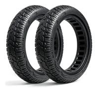 Felixstory Pneu Plein 7x1.6 pour Ninebot C2 Pro, Pneu Tout Terrain Increvable à Structure Alvéolaire, Pneu Trottinette Électrique Anti Crevaison, Améliore Adhérence et Confort, Noir 2 Pièces