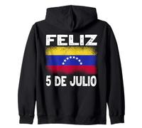 Feliz 5 De Julio Fête de l'indépendance du Venezuela Sweat à Capuche