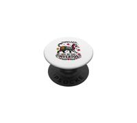 Feliz Dia de Los Muertos Chat coloré Jour des Morts Art PopSockets PopGrip Adhésif