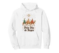 Feliz Dia De Reyes Epiphanie Trois Rois Jour Sweat à Capuche