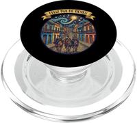 Feliz Día de Reyes Scène de Rue Nocturne Reyes Magos PopSockets PopGrip pour MagSafe