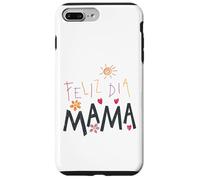 Feliz Dia Mama Dessin Mignon fête des mères Portugais Tout-Petit Coque pour iPhone 7 Plus/8 Plus