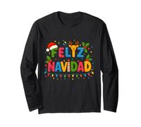 Feliz Navidad 2025 Matching Family Spanish Mexican Christmas Manche Longue