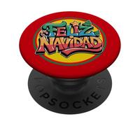Feliz Navidad Joyeux Noël Espanol Graffiti PopSockets PopGrip Adhésif