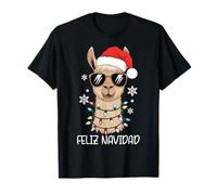 Feliz Navidad Lamas de Noël espagnols drôles T-Shirt