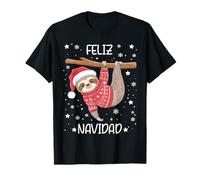 Feliz Navidad Paresseux espagnol drôle joyeux Noël T-Shirt