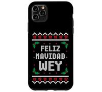Feliz Navidad Wey Pull de Noël Mexicain Amusant Coque pour iPhone 11 Pro Max