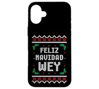 Feliz Navidad Wey Pull de Noël Mexicain Amusant Coque pour iPhone 16 Plus