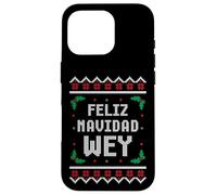 Feliz Navidad Wey Pull de Noël Mexicain Amusant Coque pour iPhone 16 Pro