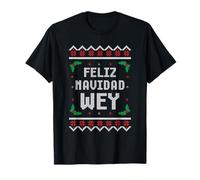 Feliz Navidad Wey Pull de Noël Mexicain Amusant T-Shirt