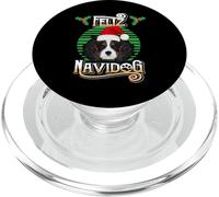 Feliz Navidog Cavalier Dog Holiday Merry Christmas Graphic PopSockets PopGrip pour MagSafe
