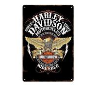 Felizer Plaque en métal Harley pour fans de Davidson 20,3 x 30,5 cm