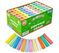 FELIZROCA Lot de 60 craies géantes pour trottoir pour enfants Craie de ville Craie pour tout-petits en plein air