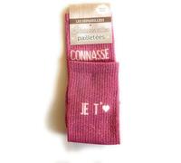 Felizz, Chaussettes paillettes dépareillées - CONNASSE JE T'AIME (36-42)