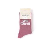 Felizz, Chaussettes paillettes - Super Connasse (36-42) (Fuschia foncé)