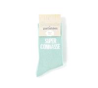 Felizz, Chaussettes paillettes - Super Connasse (36-42) (Vert d'eau)