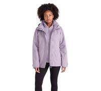 Fell Veste 3 en 1 pour Femme - Veste Imperméable Et Polaire Microfleece, Parka Légère Et Déperlante À Capuche pour Dame - Voyage, Randonnée
