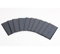 FellDen 5V Micro Solar Panels, 10PCS 5V 200MA Solar Cells Kit Polycrystalline Solar Panels 110mmx60mm / 4.33''x 2.36''