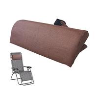 Fellflying Chaise Longue, Coussin Repose Tete, Appuie-Tête Chaise Longue Bain Soleil, Transa t Confortable Oreiller Ergonomique Amovible pour Chaise Pliante Plage 37x17cmx5cm
