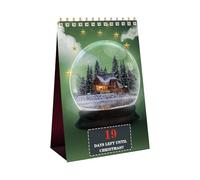 Fellflying Compte à Rebours pour Noël - Décorations De Compte À Rebours Pour Noël | Panneau Décoratif De Bureau Pour À De 100 Jours Pour Halloween Pâques Saint Valentin Et Action De