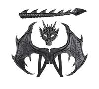 Fellflying Costume De Dragon Pour,Accessoires Déguisement Halloween | Ensemble Charmant Costume de Dragon Halloween pour Mascarade, Carnaval, Fête, Scène, Théâtre, Cosplay, École