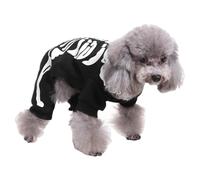 Fellflying Déguisement Chien Squelette - Vêtements Déguisement Jeune Chien pour Petits et Chiens de Taille Moyenne - Vêtements de pour Chiot et Chaton pour Photographie, Carnavals, Bals
