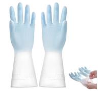 Fellflying Gants En Caoutchouc Réutilisables Pour Lavage Vaisselle, Gants De Ménage Ménage Imperméables, Nettoyage Pour Vaisselle, Excellents Outils Cuisine Pour Lessive, Jardinage