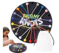 Fellflying Jeu de dénouement de Corde Jeu de Puzzle de Corde torsadée Jeu de nœuds de Corde Jeu de Puzzle de tri de Corde torsadée colorée pour Les salles de Classe, Jeu de Famille